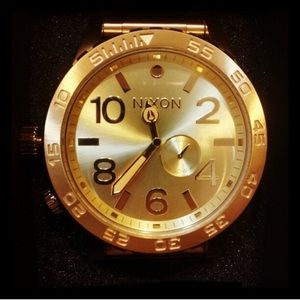 Authentic Nixon 51-30 Gold Watch